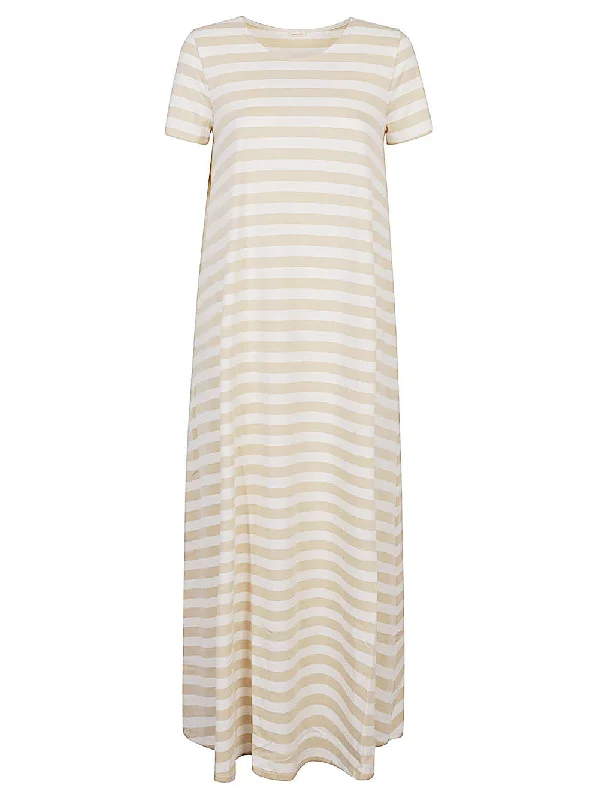 Apuntob Women's Dresses Beige