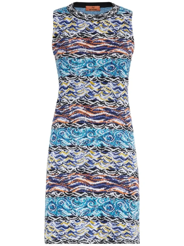 Missoni Women's Dresses Clear Blue