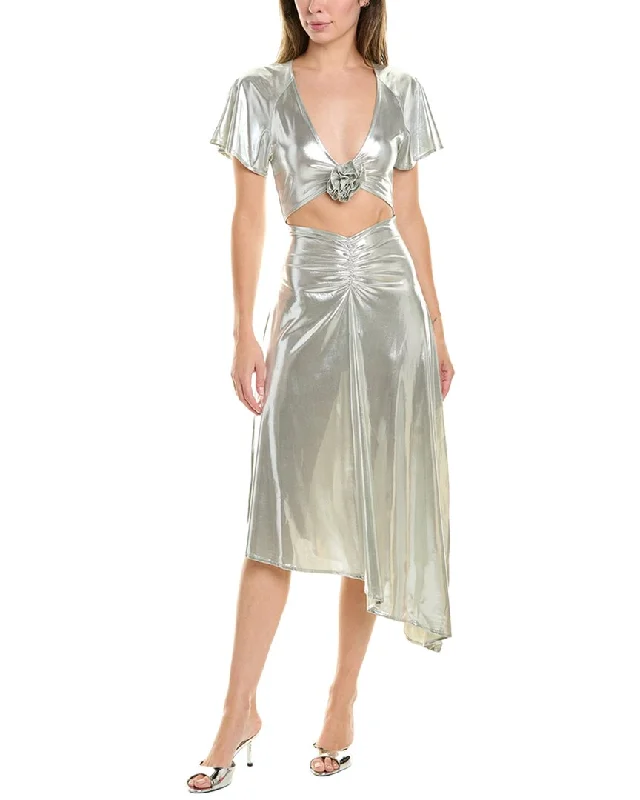 Weworewhat Asymmetrical Cutout Dress