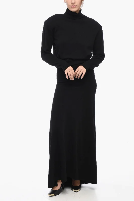 Saint Laurent Cashmere Turtle-Neck Dress Xs Standard size