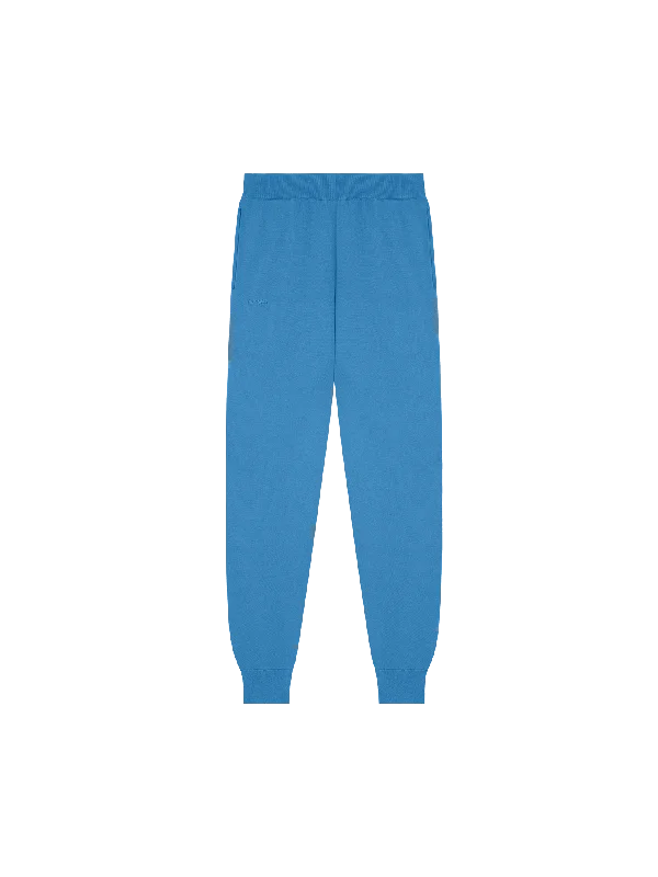 Womens DNA Knitted Track Pants—geyser blue Classic Pleated Pants