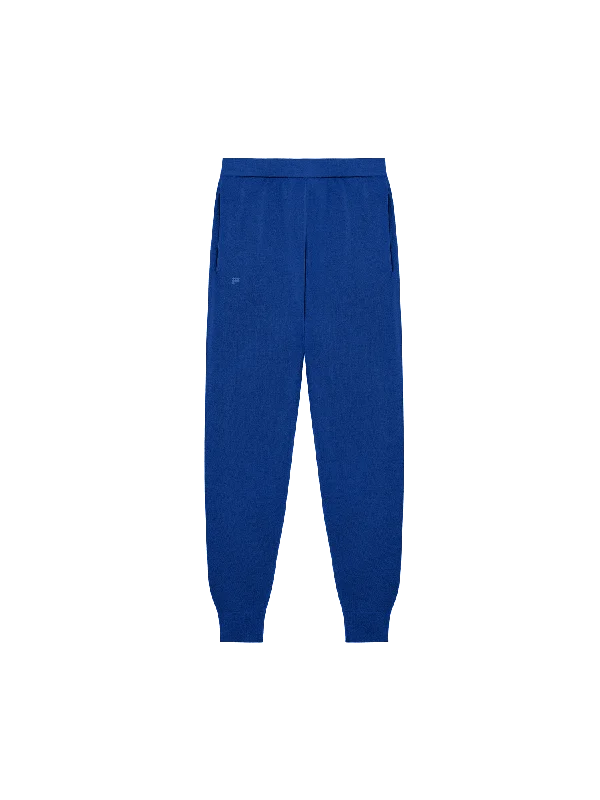 Womens DNA Regenerative Merino Wool Track Pants—earth blue Comfortable Maternity Pants