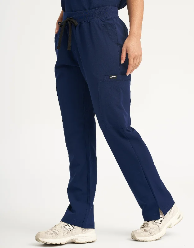 Essential Multi-Pocket Scrub Pants - True Navy Cozy Lounge Pants
