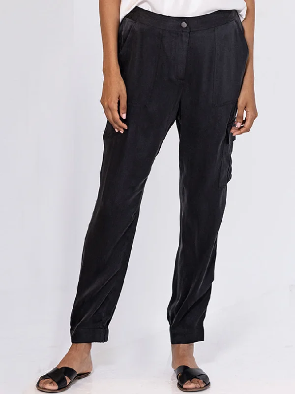 Go Silk Luxe Cargo Hold Pant Trendy Printed Pants