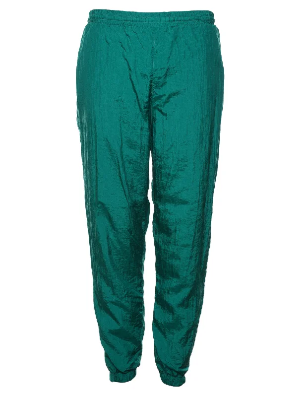 Green Track Pants - W28 L28 Soft Stretch Leggings