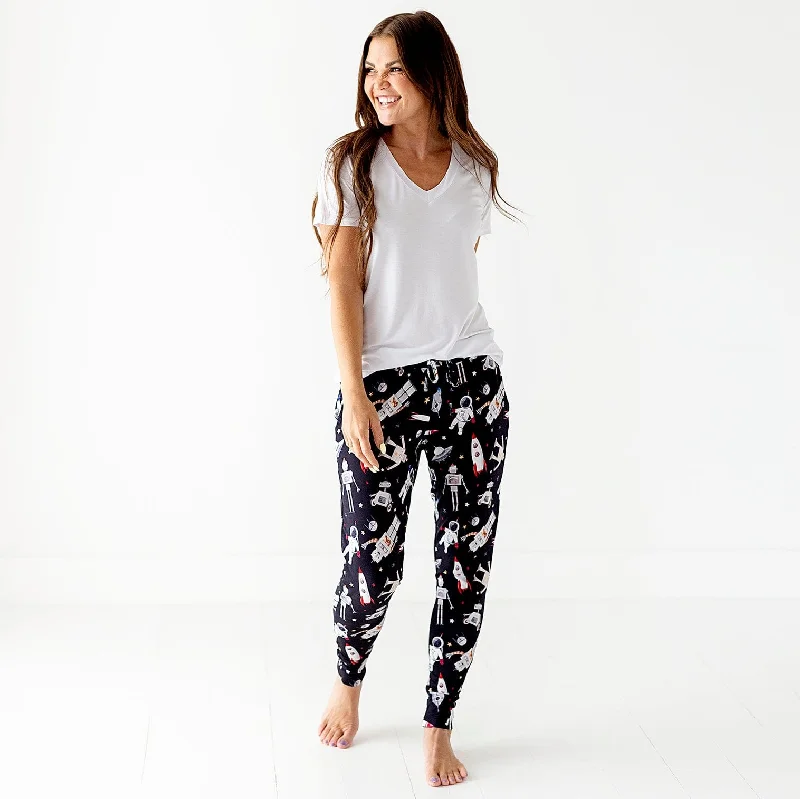 I Need Space Women's Pants Elegant Silk Pants