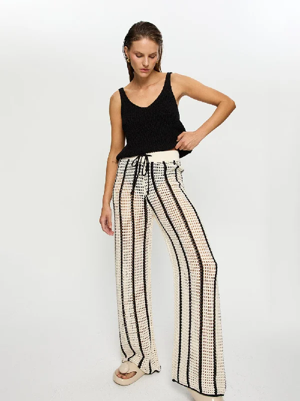 Juni Knit Pant High-Waist Trousers