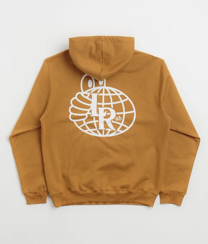Last Resort AB Atlas Monogram Hoodie - Golden Brown / White Hoodie with Embroidery Detailed Premium Last Resort AB Atlas Monogram Hoodie - Golden Brown / White Hoodie with Embroidery Detailed Premium