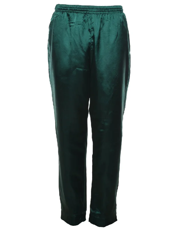 Lavon Dark Green Track Pants - W30 L30 Trendy Printed Leggings