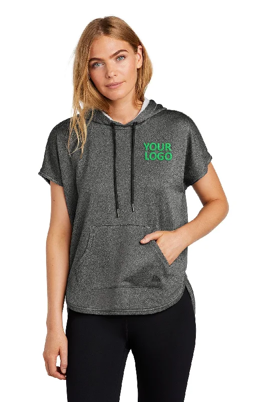 New Era Ladies Short Sleeve Custom Hoodies, Graphite Heather Hoodie with Toggle Buttons Decorative Unique New Era Ladies Short Sleeve Custom Hoodies, Graphite Heather Hoodie with Toggle Buttons Decorative Unique