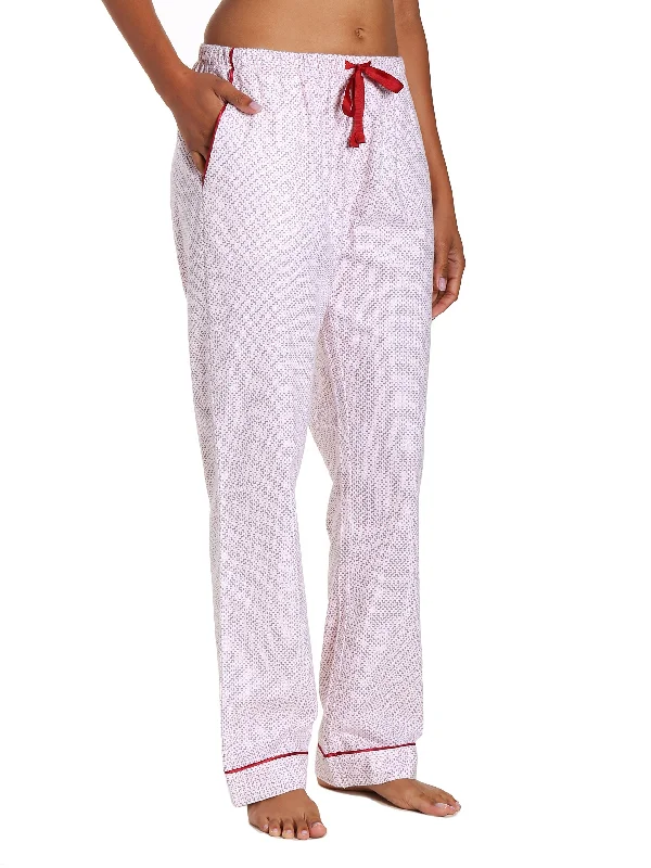 Geo Mosaic White/Red