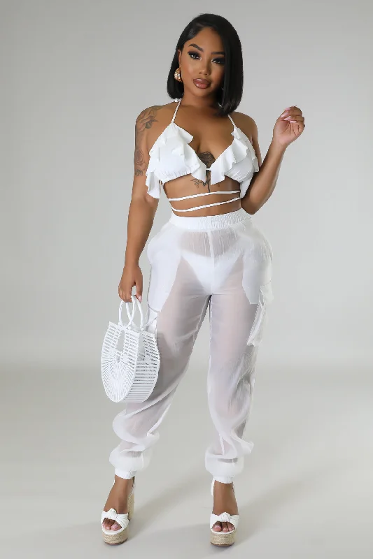Poolside Days Pants High-Waist Jeans