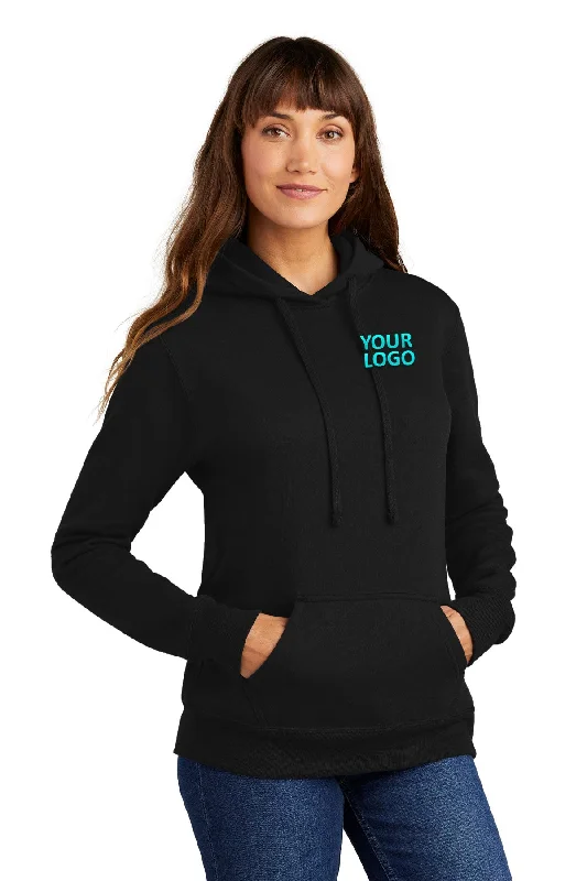 Port & Company Ladies Core Fleece Customized Hoodies, Jet Black Hoodie Dress Longline Feminine Port & Company Ladies Core Fleece Customized Hoodies, Jet Black Hoodie Dress Longline Feminine