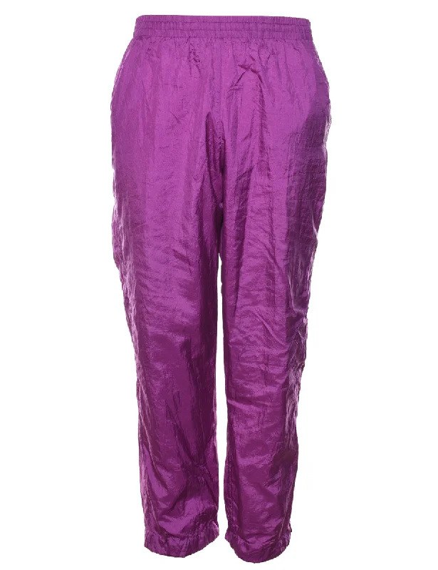 Purple Track Pants - W28 L28 Elegant Palazzo Trousers