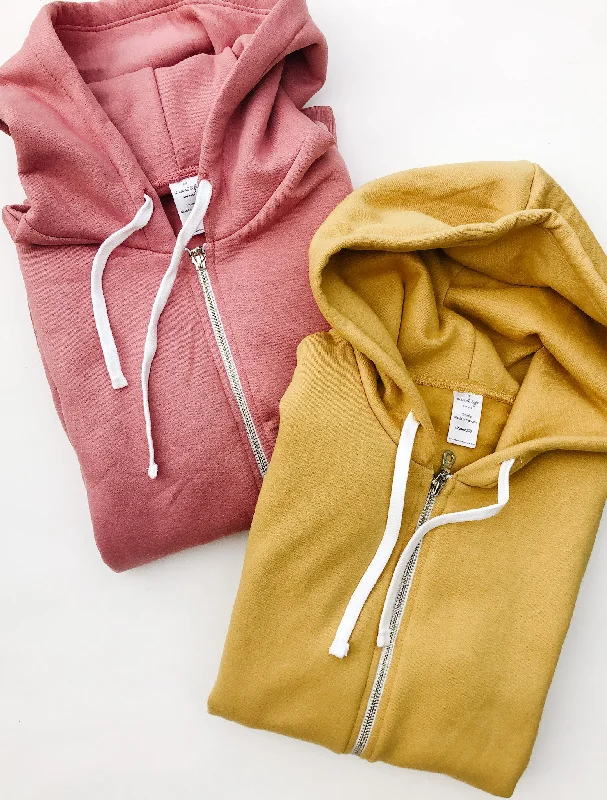 The Everyday Basics ~ Unisex Full Zip Hoodies Hoodie with High-Low Hem Asymmetrical Trendy The Everyday Basics ~ Unisex Full Zip Hoodies Hoodie with High-Low Hem Asymmetrical Trendy