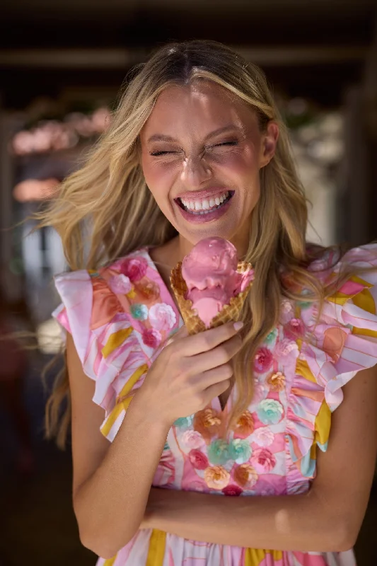 Stacey Dress in Peony Wave
