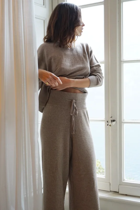 The Rocio Cashmere Pants // Rye Fashionable Track Pants