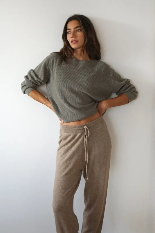 The Viola Cashmere Pants // Rye Classic Straight-Leg Pants