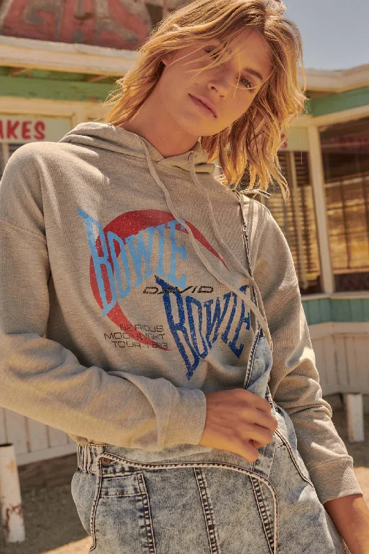 David Bowie Serious Moonlight Graphic Hoodie Hoodie with Embroidery Detailed Premium David Bowie Serious Moonlight Graphic Hoodie Hoodie with Embroidery Detailed Premium