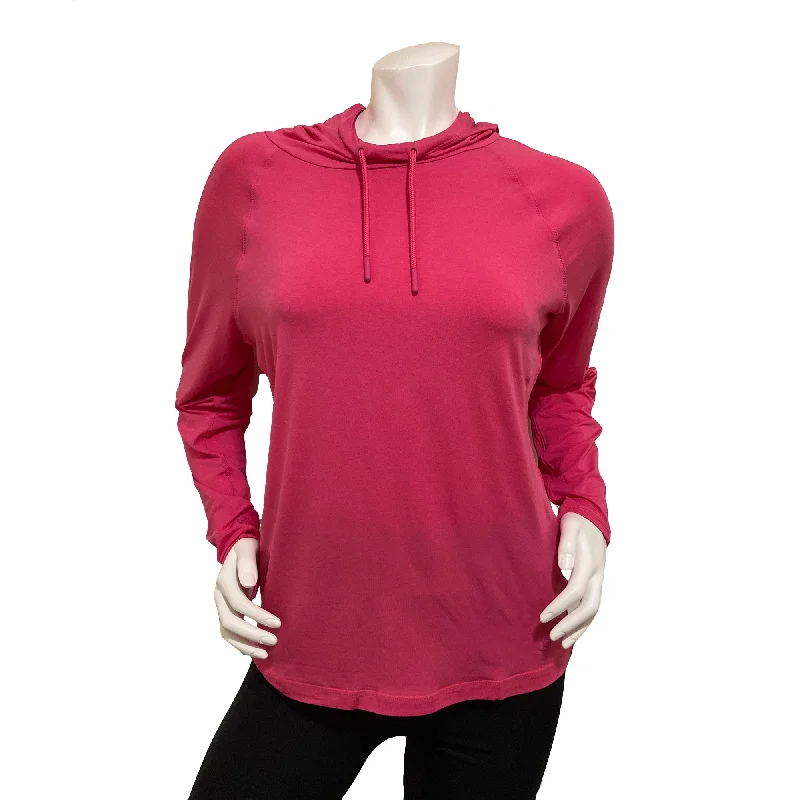 FILA Fi-Lux Perforated Long Sleeve Womens Hoodie Hoodie with Crew Neck Simple Timeless FILA Fi-Lux Perforated Long Sleeve Womens Hoodie Hoodie with Crew Neck Simple Timeless