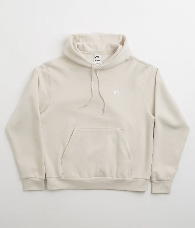 Nike SB Essential Small Logo Hoodie - Light Orewood Brown / White Hoodie with Button Placket Classic Preppy Nike SB Essential Small Logo Hoodie - Light Orewood Brown / White Hoodie with Button Placket Classic Preppy