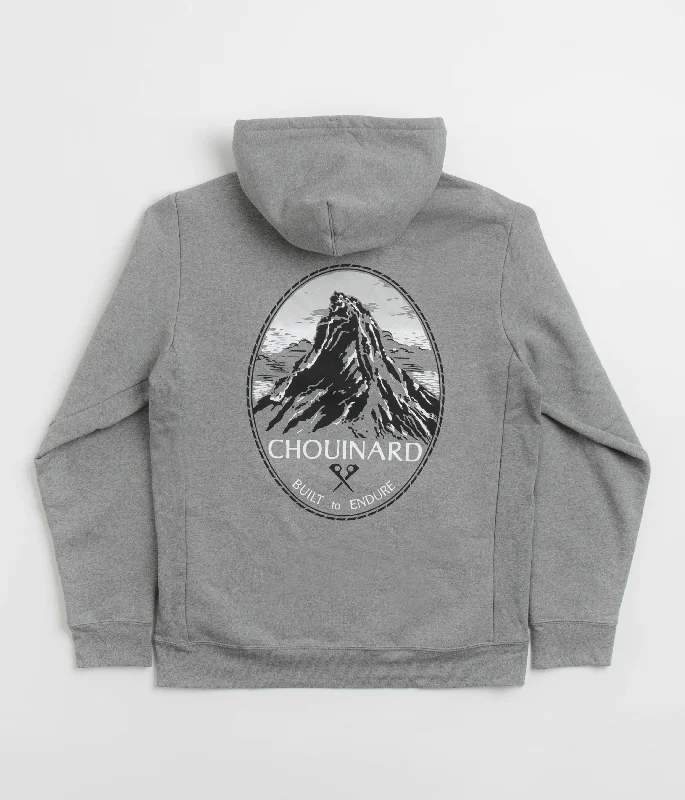 Patagonia Chouinard Crest Uprisal Hoodie - Gravel Heather Hoodie with Hem Elastic Stretchable Comfortable Patagonia Chouinard Crest Uprisal Hoodie - Gravel Heather Hoodie with Hem Elastic Stretchable Comfortable
