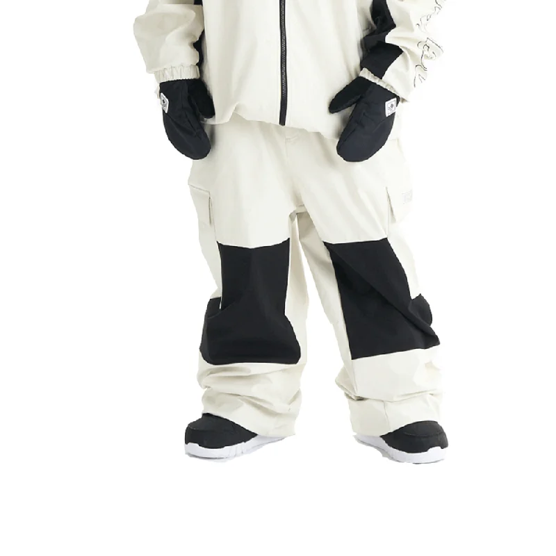 Snow Cargo Block Snowboard Pants Cozy Knit Pants