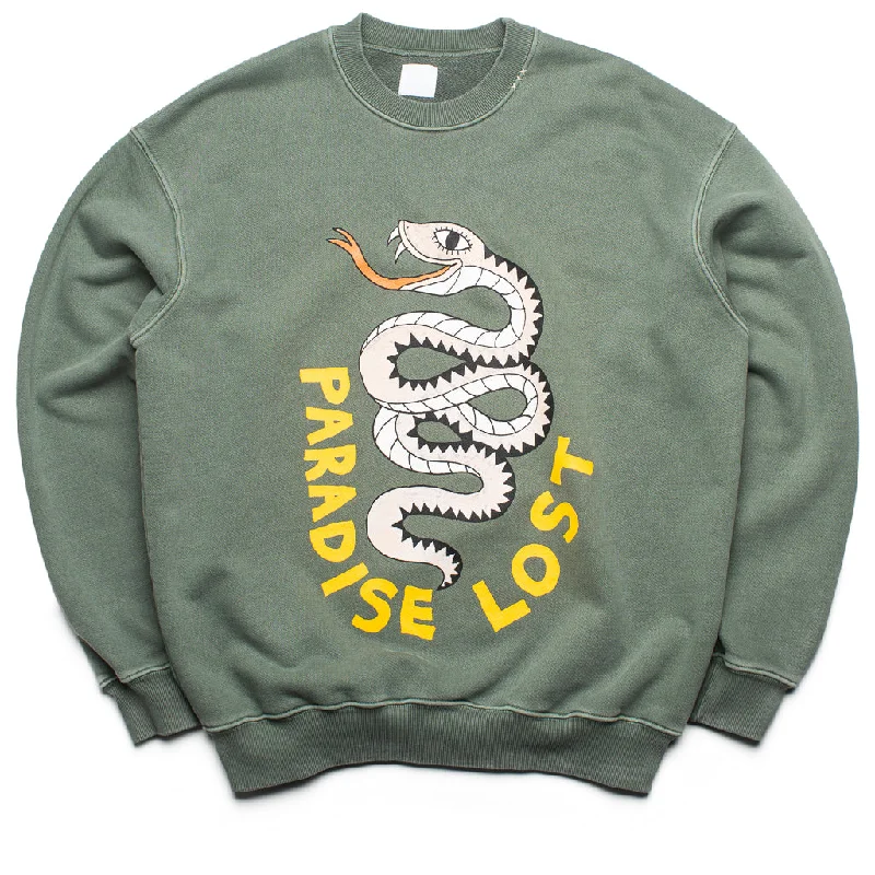 Alchemist Snake Sweater - Defender Green Long Sweater Short Sweater Cropped Sweater