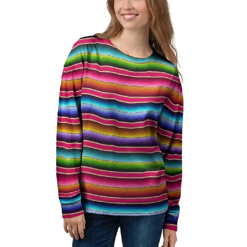 Coloful Mexican Baja Women's Sweatshirt Hoodie with Pocket Utility Practical