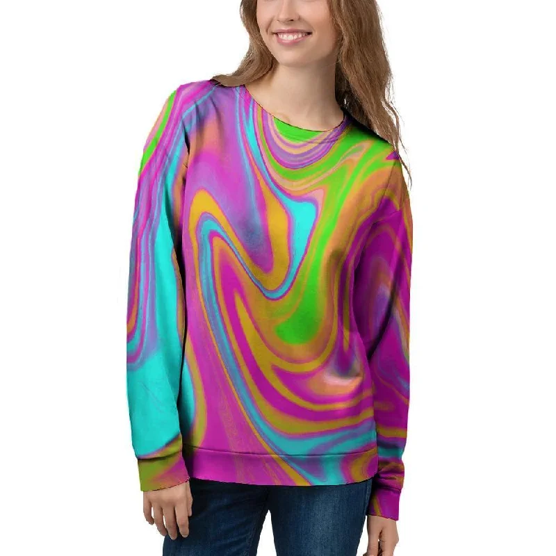 Colorful Abstract Paint Women's Sweatshirt Graphic Hoodie Design Print