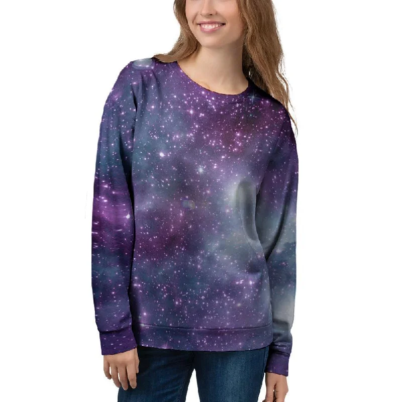 Cosmic Galaxy Space Women's Sweatshirt Hoodie with Reflective Safety Nightwear