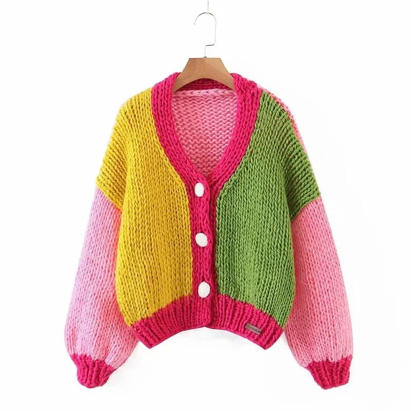 Wholesale OEM crochet thick knitwear cardigan sweater Fleece Sweater Nylon Polyester