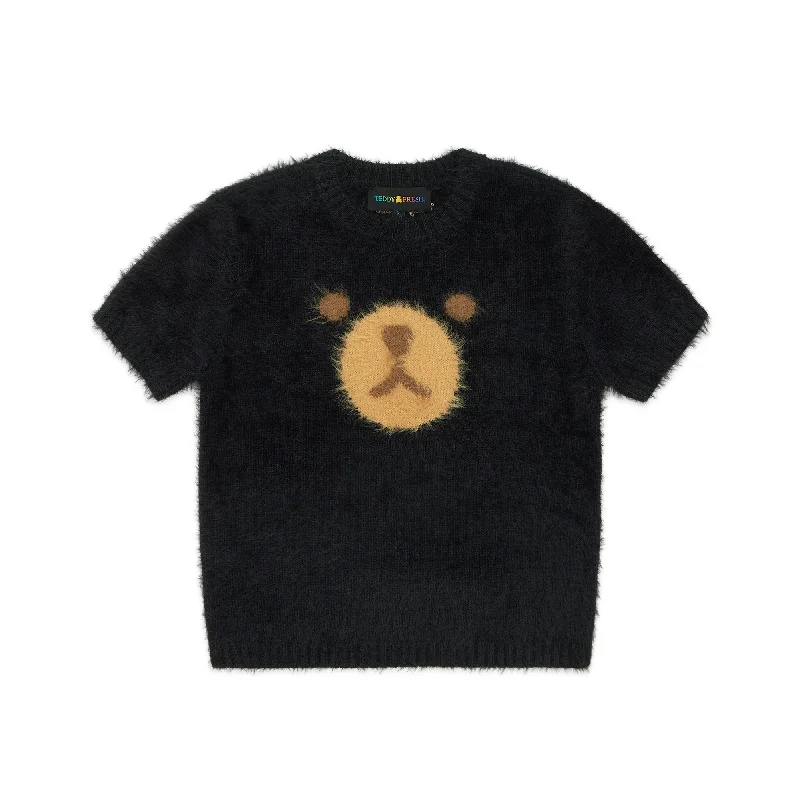 Fluffy Bear Sweater Iron Safe Non-Iron Wrinkle Free