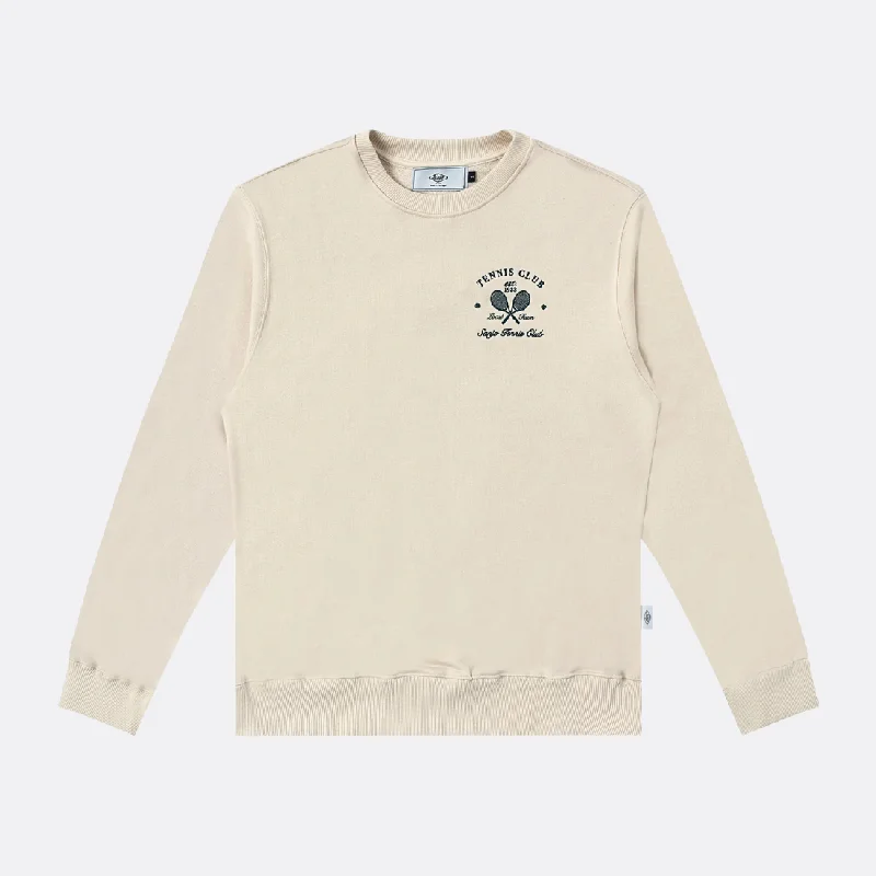 Embroidery Tennis Club Sweater Neon Metallic Matte