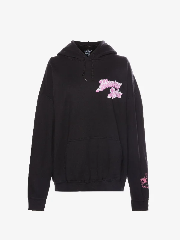 Heaven Sighs Pink Hoodie Hoodie with Camouflage Military Edgy