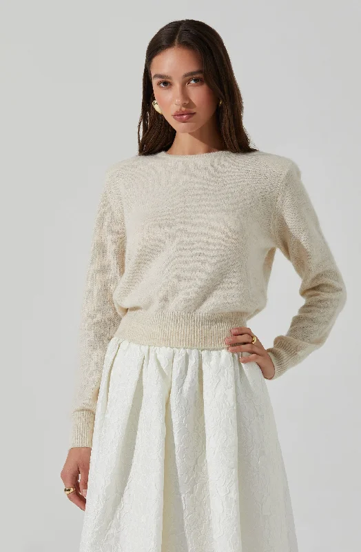 Kiran Fine Knit Sweater Soft Cozy Warm