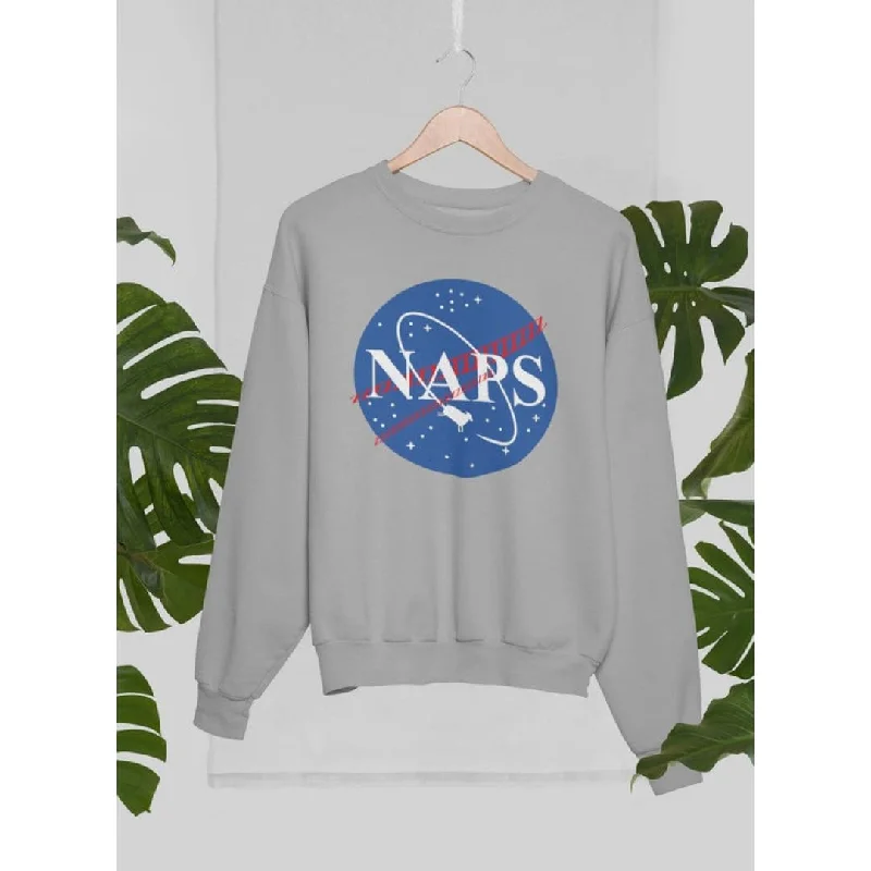 NAPS Not NASA Sweatshirt Hoodie with Back Slit Movement Comfort