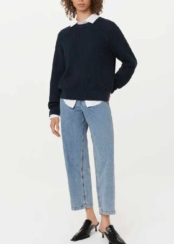 The SeaCell™ Boxy Sweater Ribbed Striped Patterned