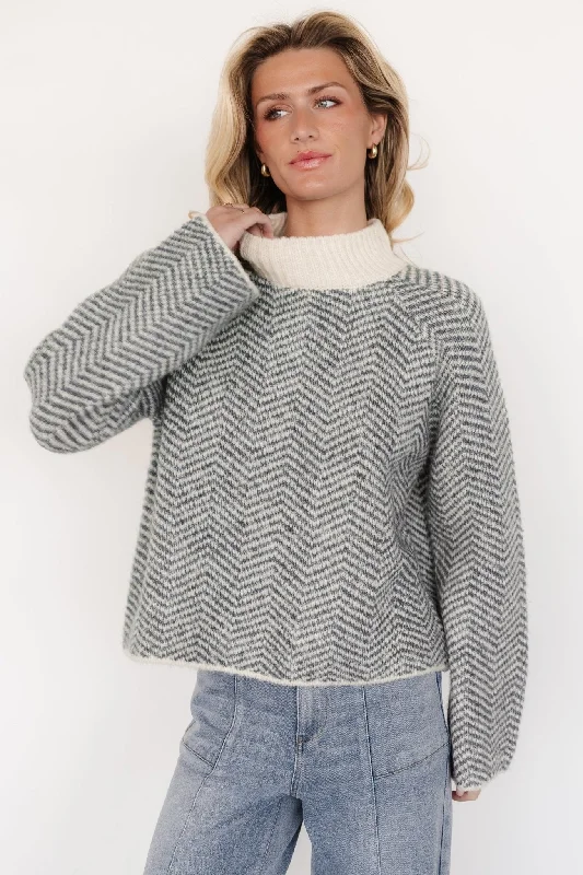 Trisha Knit Sweater | Balsam Stripe Chenille Fabric Brocade Fabric Lace Fabric