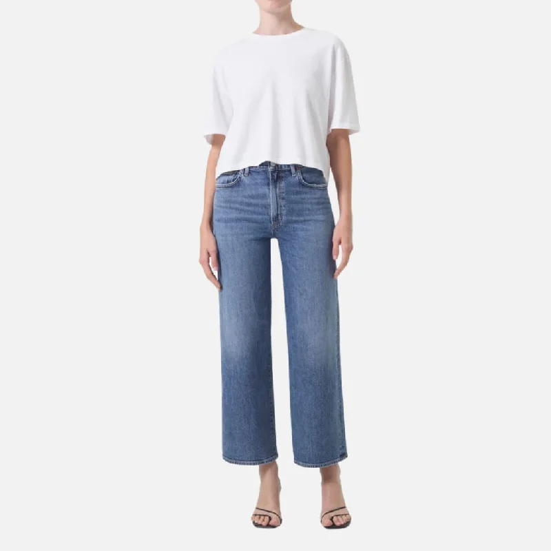 Harper Crop Jean (Moor) Fashionable Straight Cut Jeans