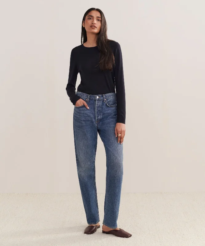 Kelly Jean Trendy Vintage Denim Jeans