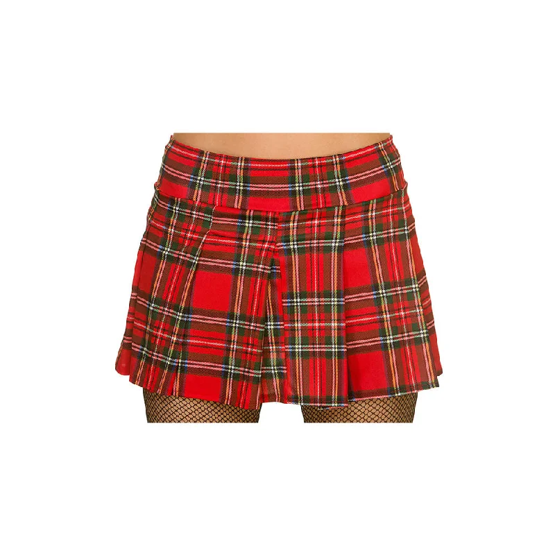 80s Punk Tartan School Skirt Retro Style Apparel flowy skirt hem