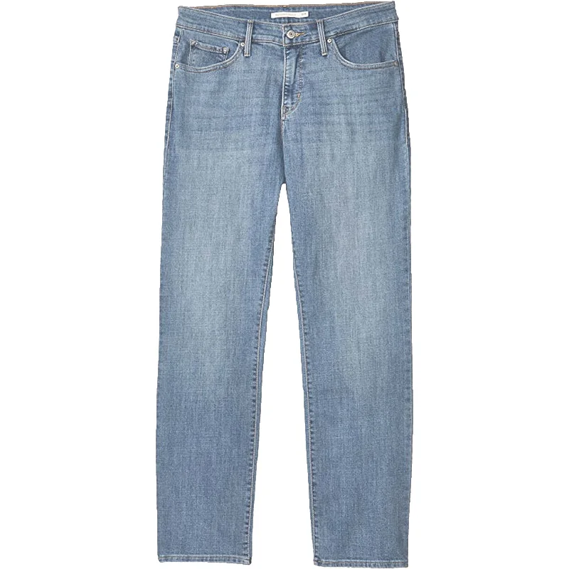 Levi's Blue Stretch Denim 314 Shaping Straight Mid-Rise Jeans Plus Size Chic Double Waistband Jeans