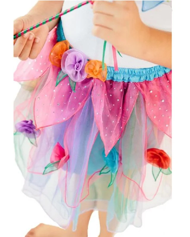 Rainbow Bloom Kids Skirt corduroy skirt durable
