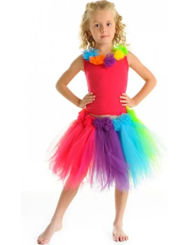 Sherbet Fairy Rainbow Kids Skirt chiffon skirt floaty