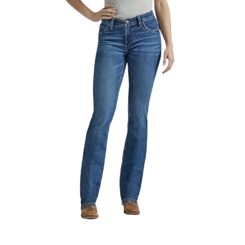 Wrangler Women's Willow Jennifer Jeans Trendy Flared Leg Jeans