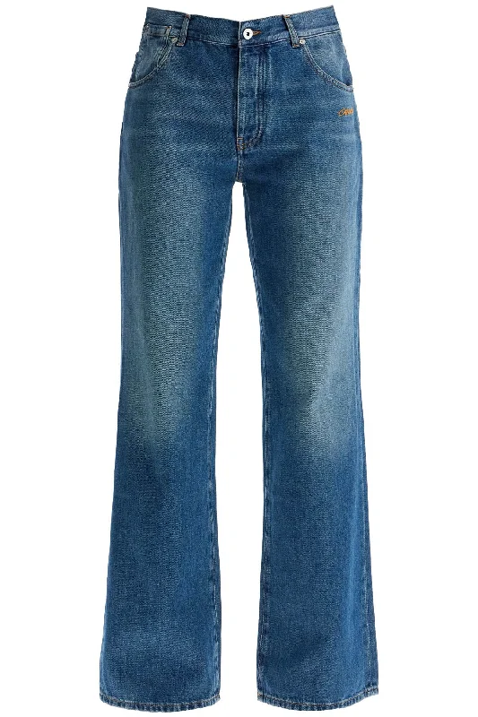 Wide Leg Jeans  - Blue Fashionable Bootcut Jeans