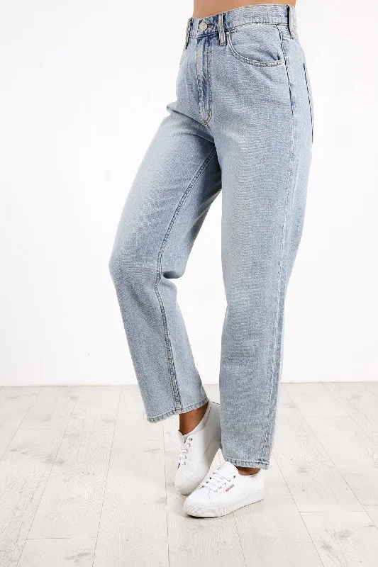 Beau Relaxed Jean Revamp Blue Fashionable Mom Jeans