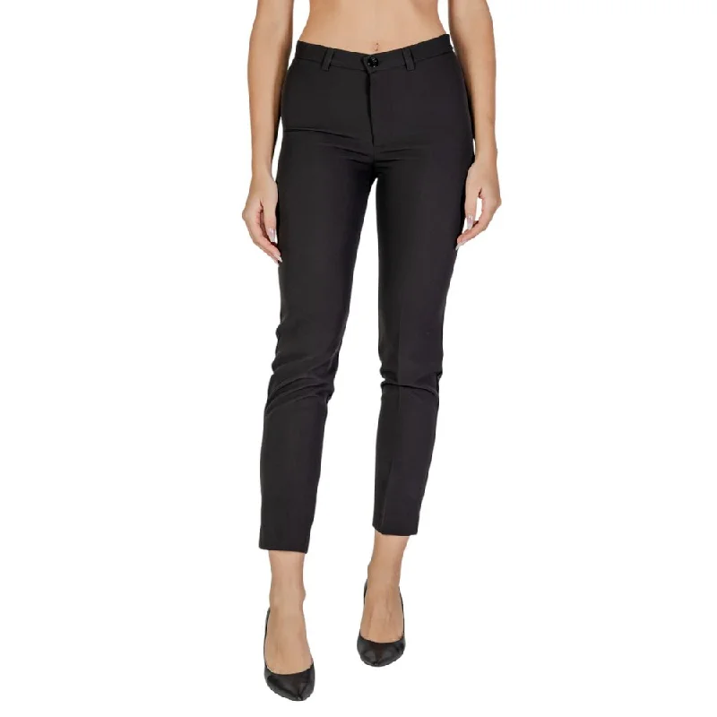 Sandro Ferrone Black Polyester Jeans & Pant Stylish Plus Size Denim Jeans