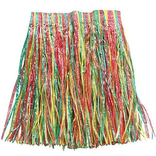 Childrens Grass Skirt - 37cm asymmetrical skirt cut